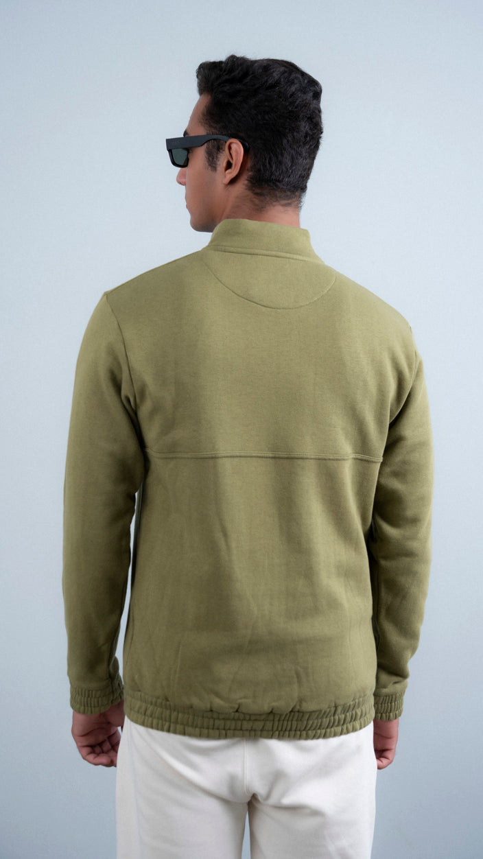 Sierra Crest Button Up Mock Neck