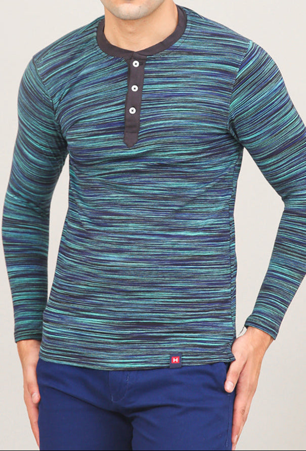 Henley Heavy Melange T-Shirt